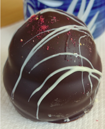 Hindbærflødebolle fra Chokoladeparadis
